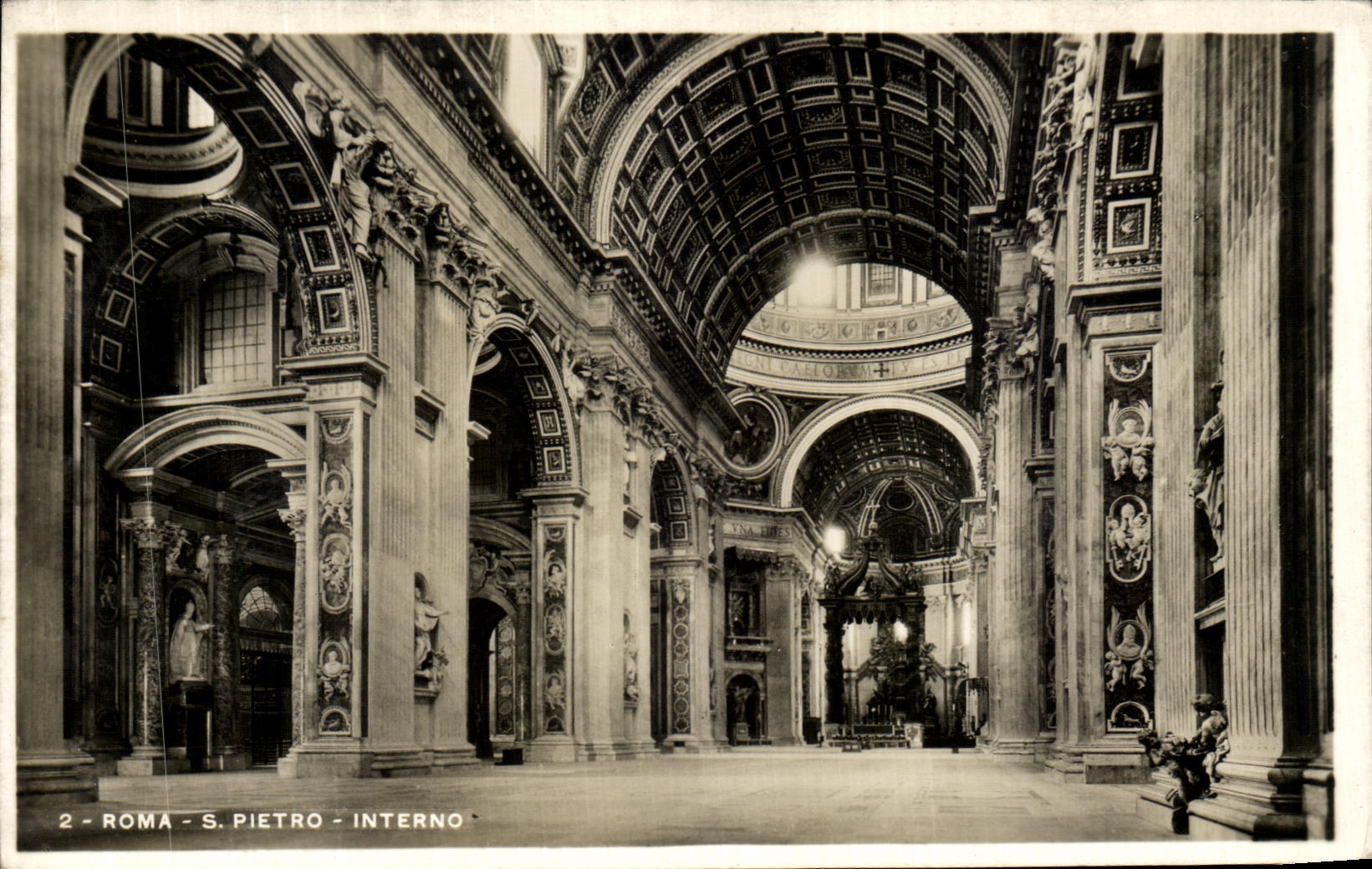 POSTAL Roma S Pierto Interno de la VENDIMIA