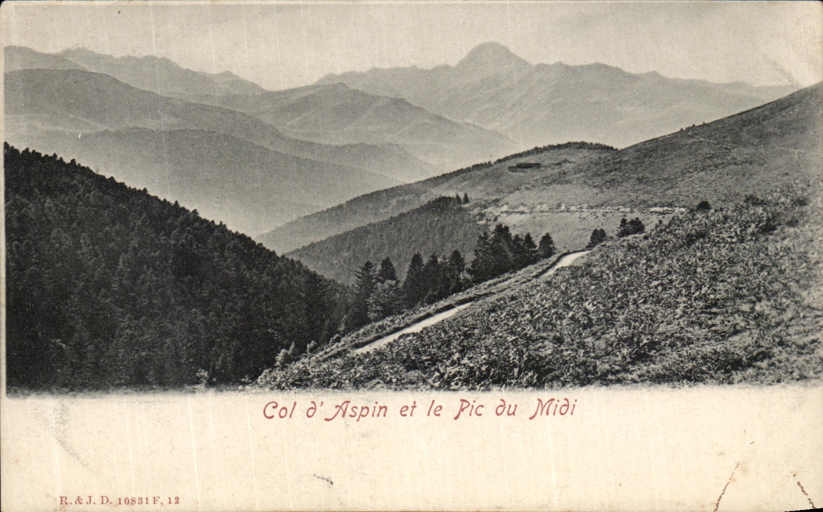 VINTAGE POSTCARD Collar D Aspin and the Peak of midday