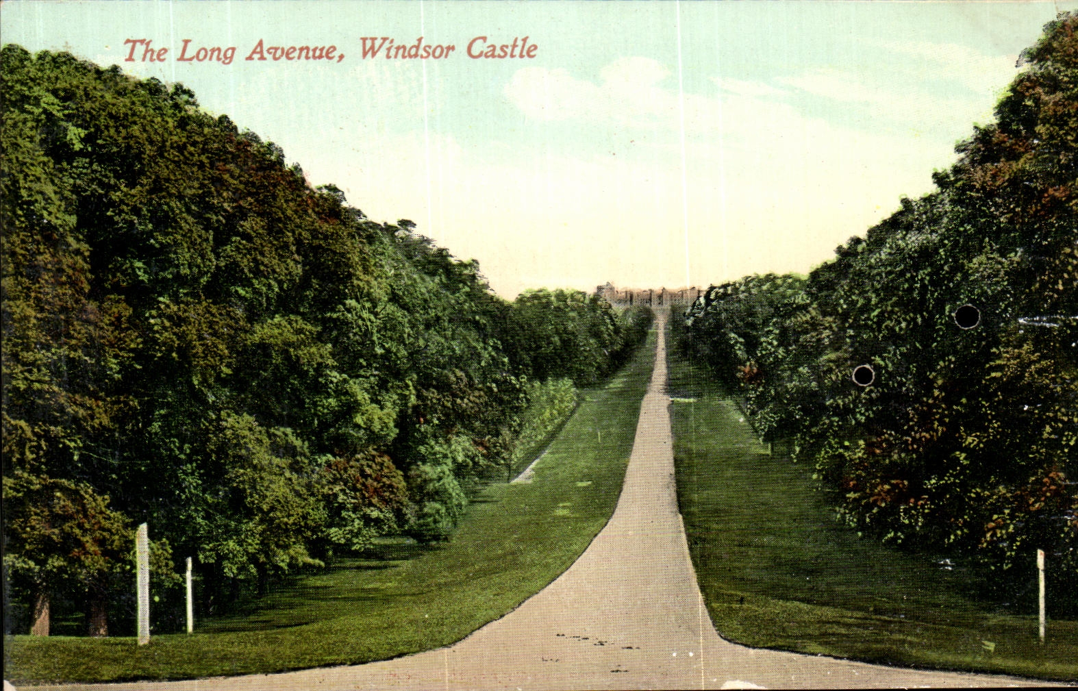 CPA The long Avenue Windor Castle
