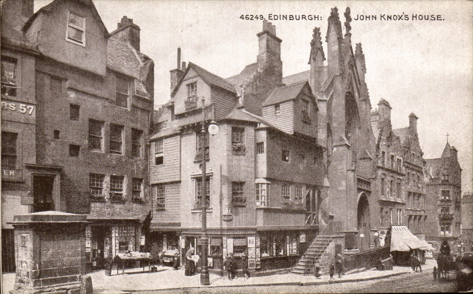 VINTAGE POSTCARD Edinburgh John Knoxs House