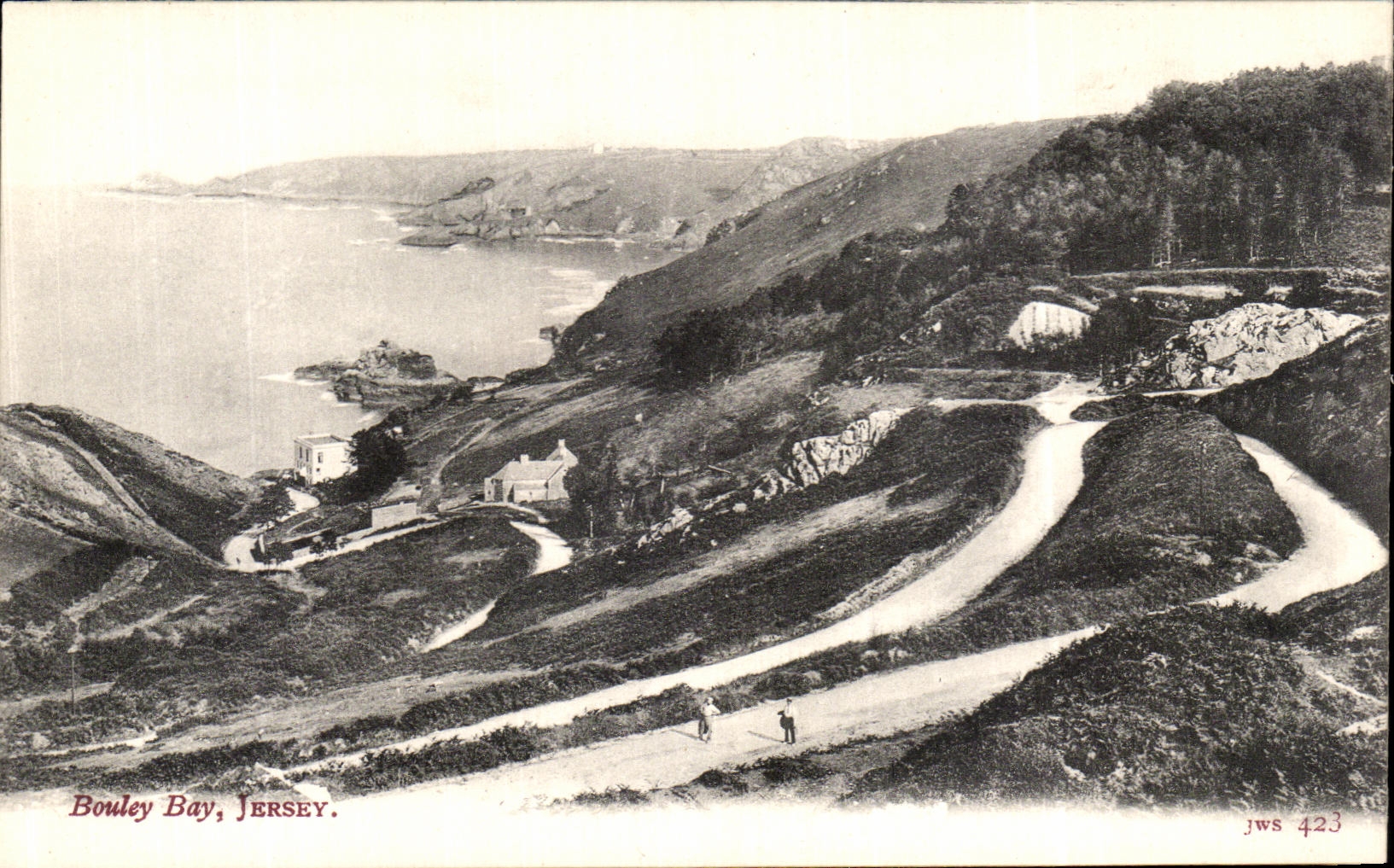 VINTAGE POSTCARD Bouley Bay Jersey
