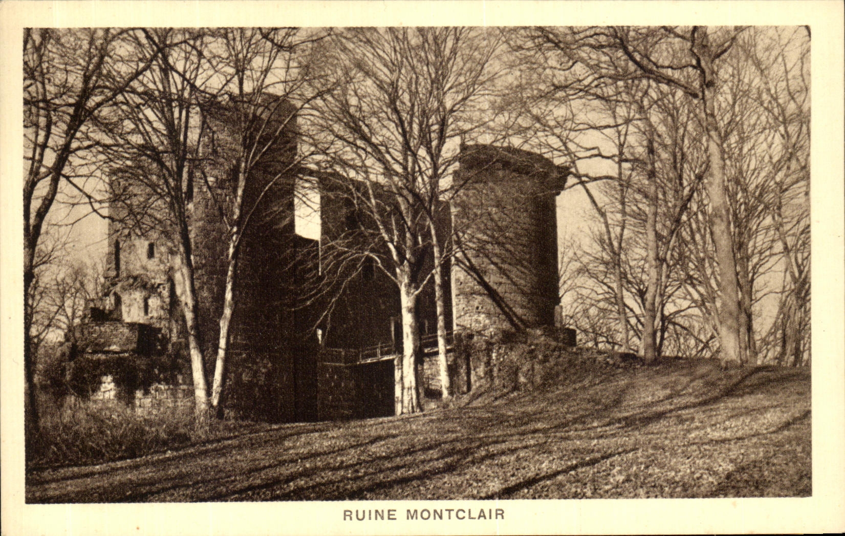 VINTAGE POSTCARD Montclair Ruin