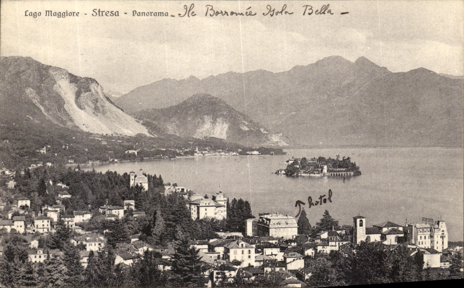 Panorama tensionado Maggiore de la insignia de la POSTAL de la VENDIMIA