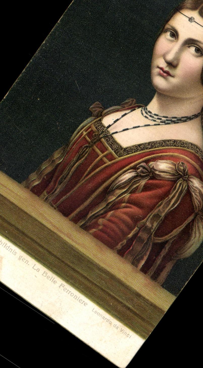 CPA La belle Ferroniere Leonardo da Vinci