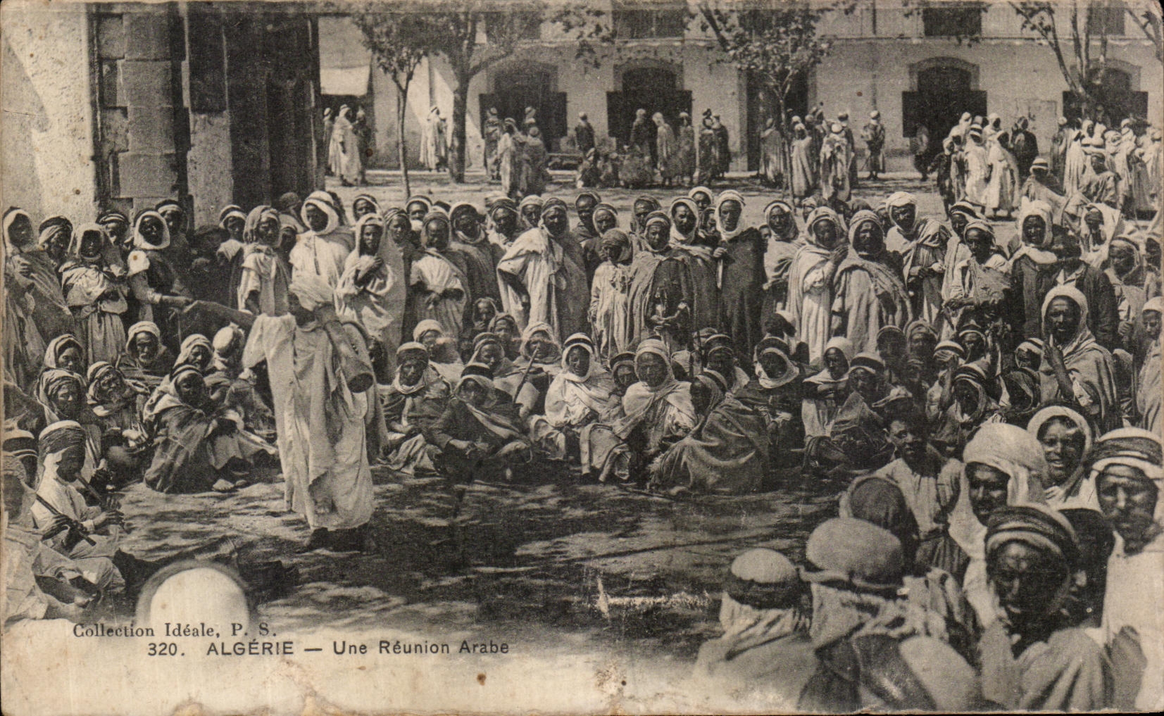 POSTAL Argelia de la VENDIMIA una reunion arabe