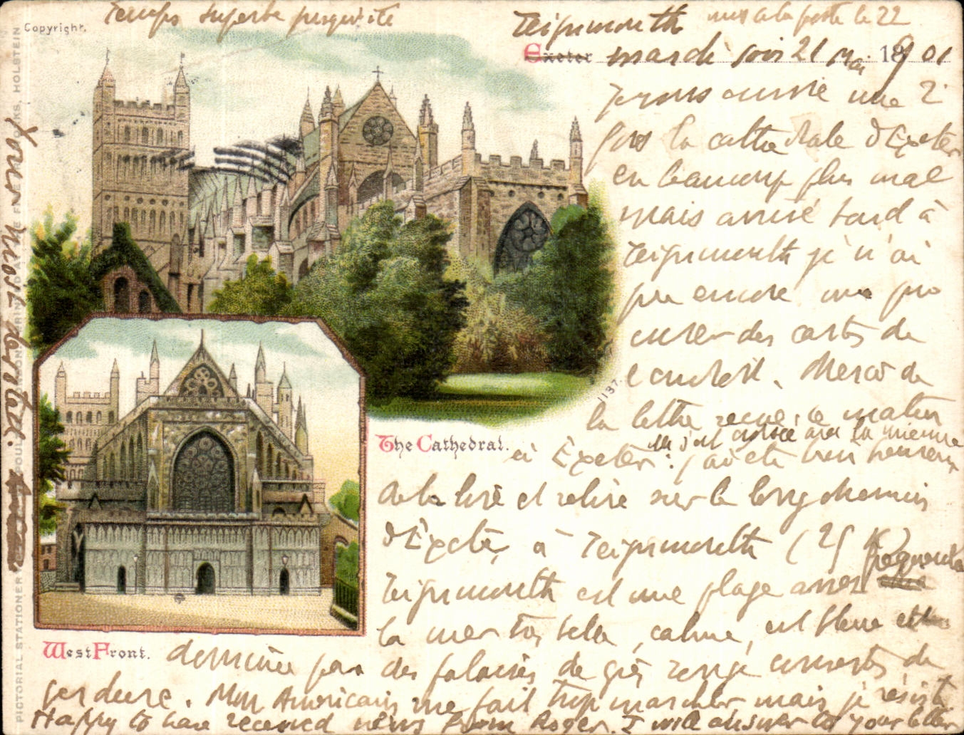 Cara de Wes de la POSTAL de la VENDIMIA la catedral
