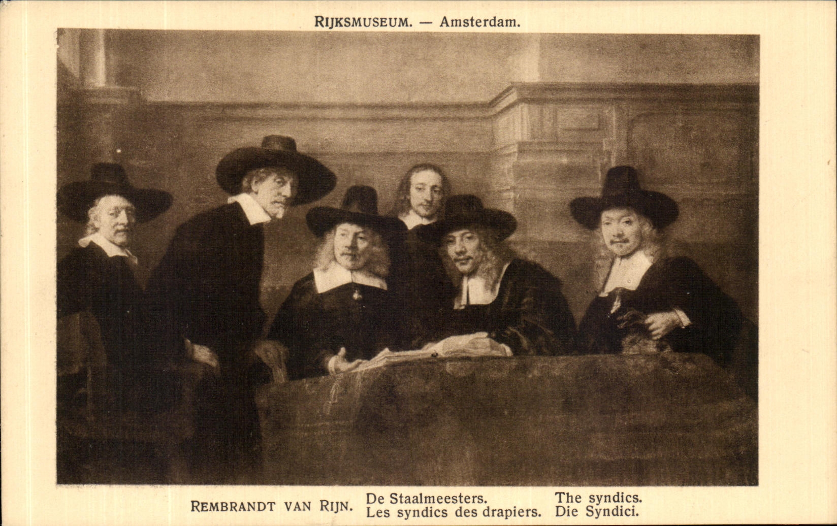CPA Rijksmuseum Amsterdam Rembrandt van Rijn Les syndics des drapiers