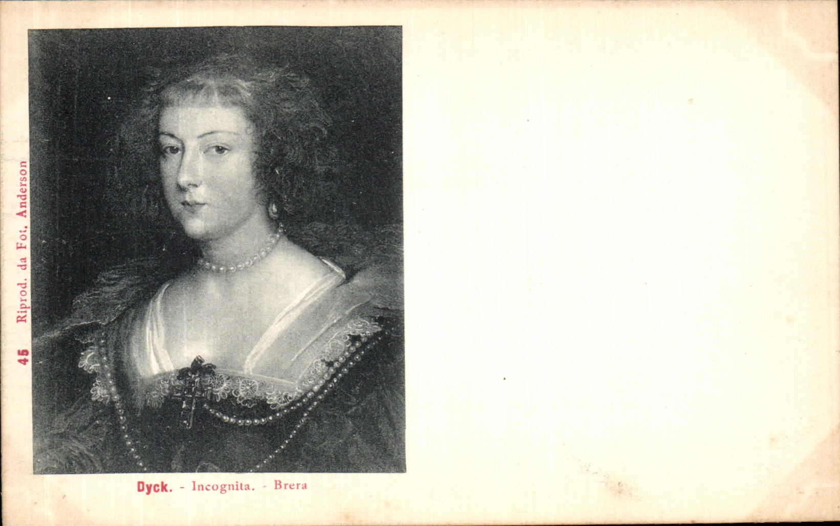 VINTAGE POSTCARD Dyck Brera Incognita