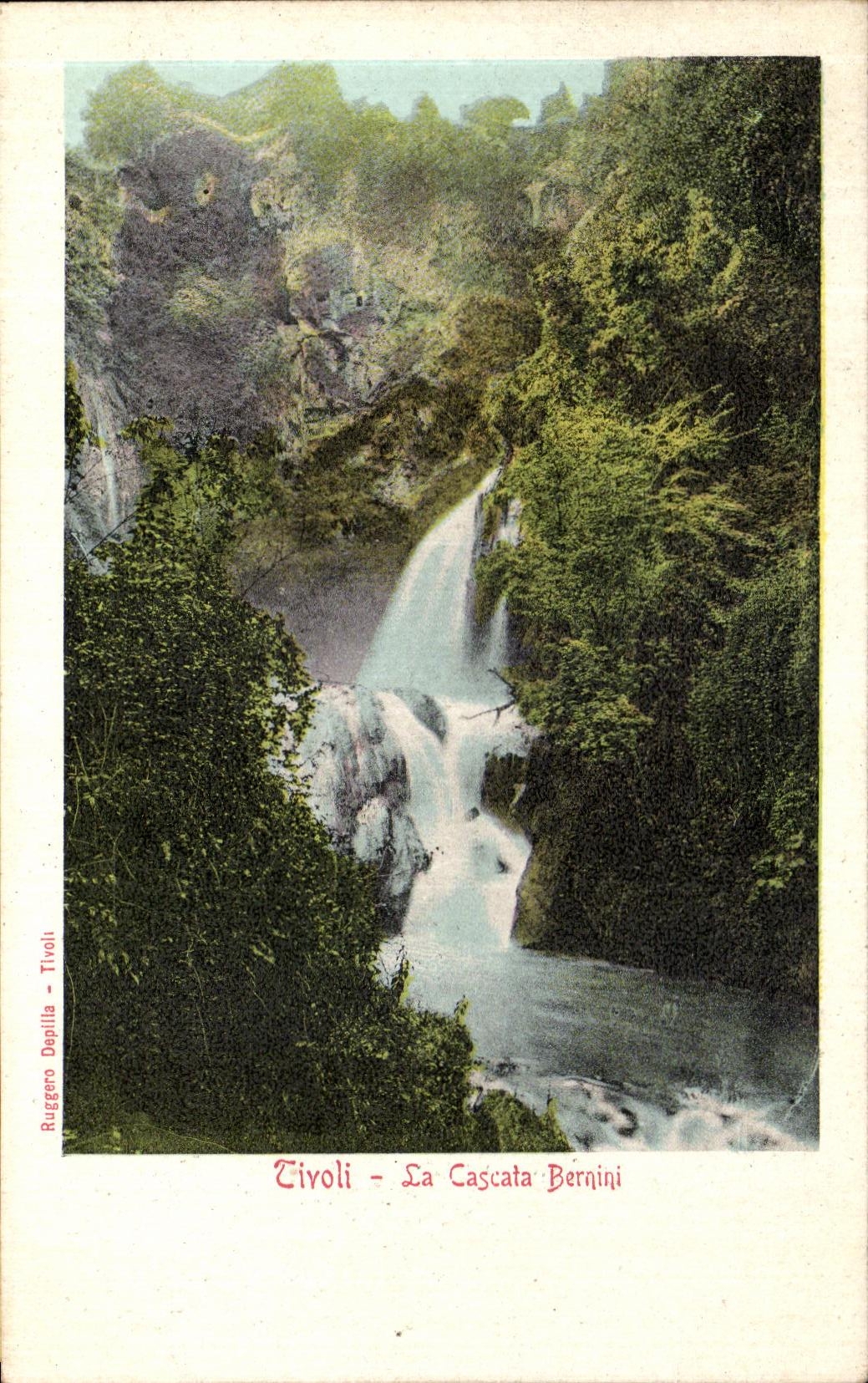 POSTAL Tiroli Cascata Bernini de la VENDIMIA