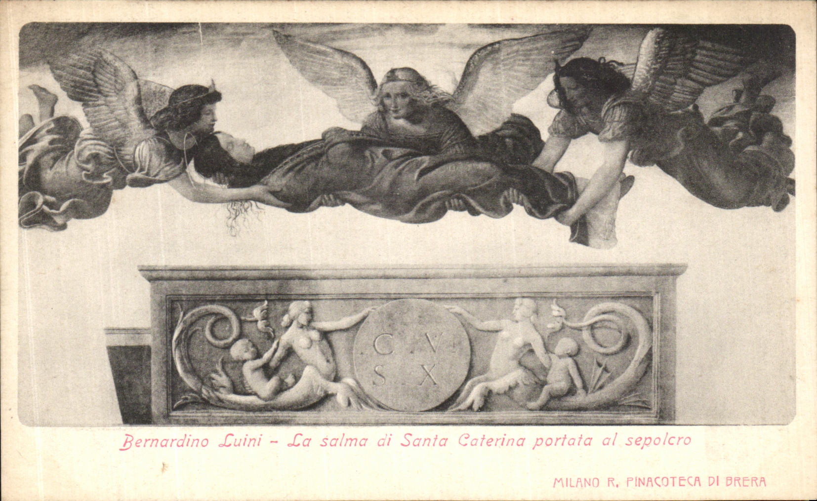 CPA Bernardino Luini La Saima di Santa Caterina Portata al Sepolcro