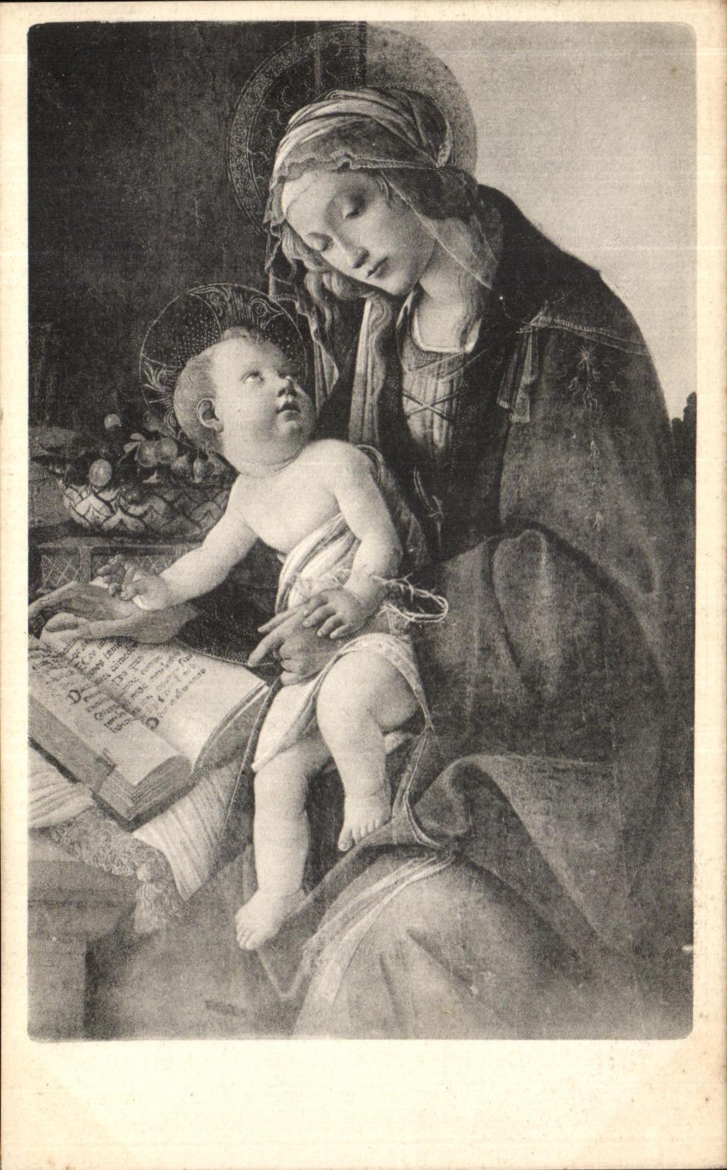 VINTAGE POSTCARD Vierge has L Italy child