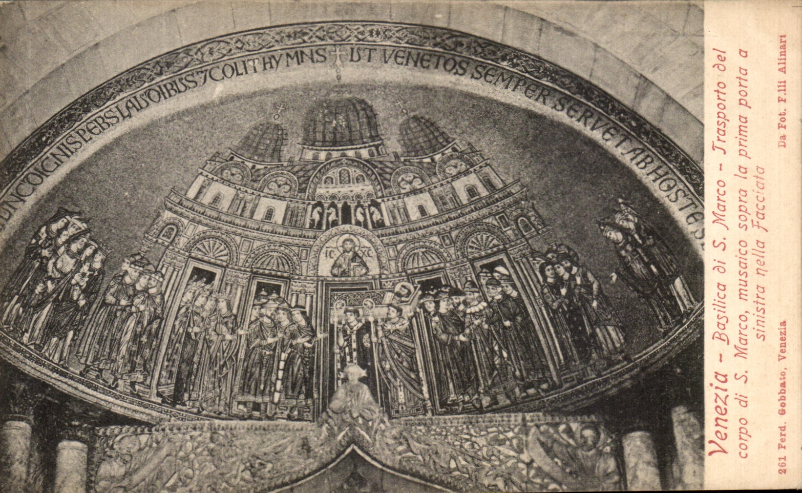 Corpo di S Marco de Venezia Basilica di Marco Transporto LED de la POSTAL de la VENDIMIA