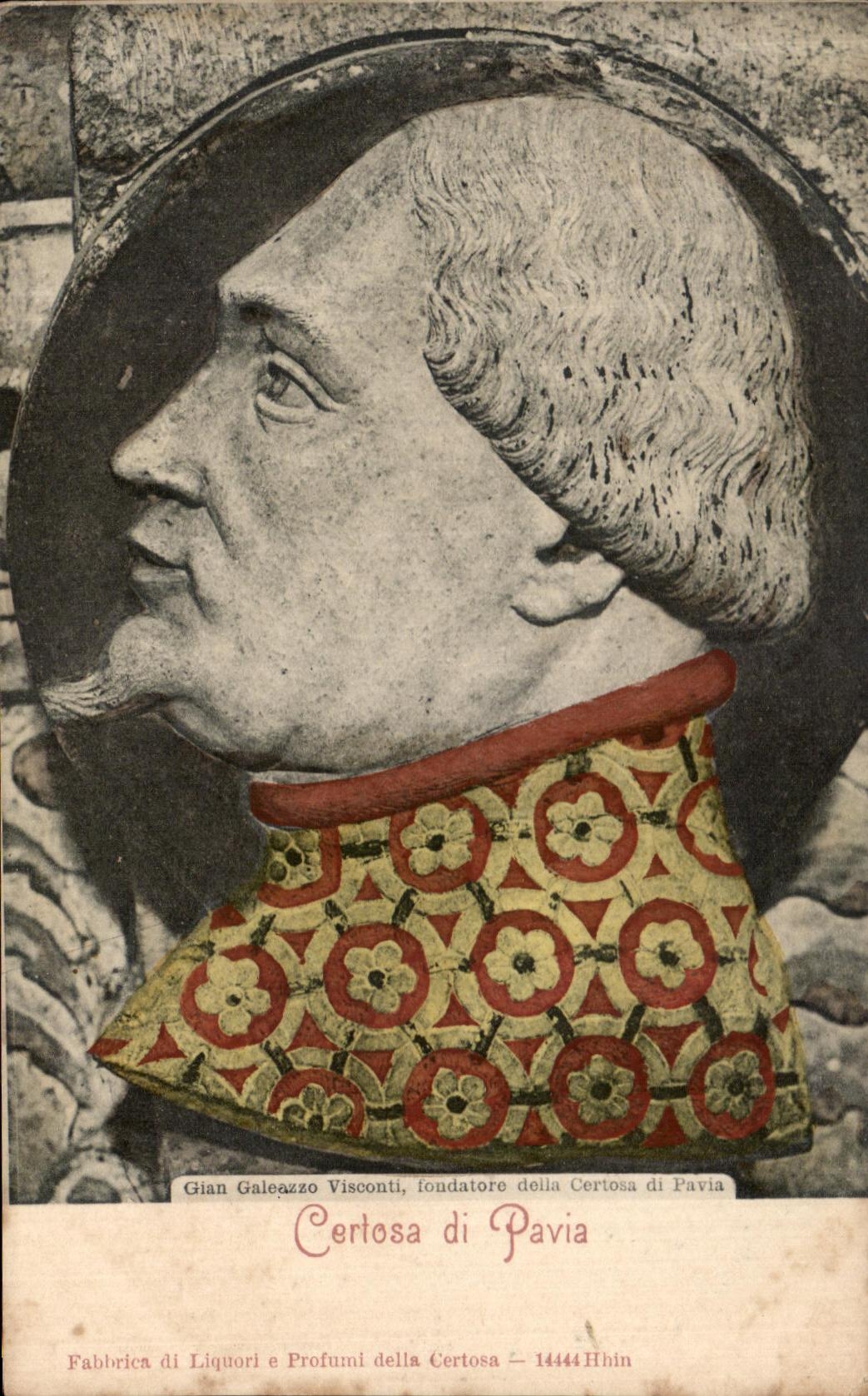 VINTAGE POSTCARD Certosa di Pavia