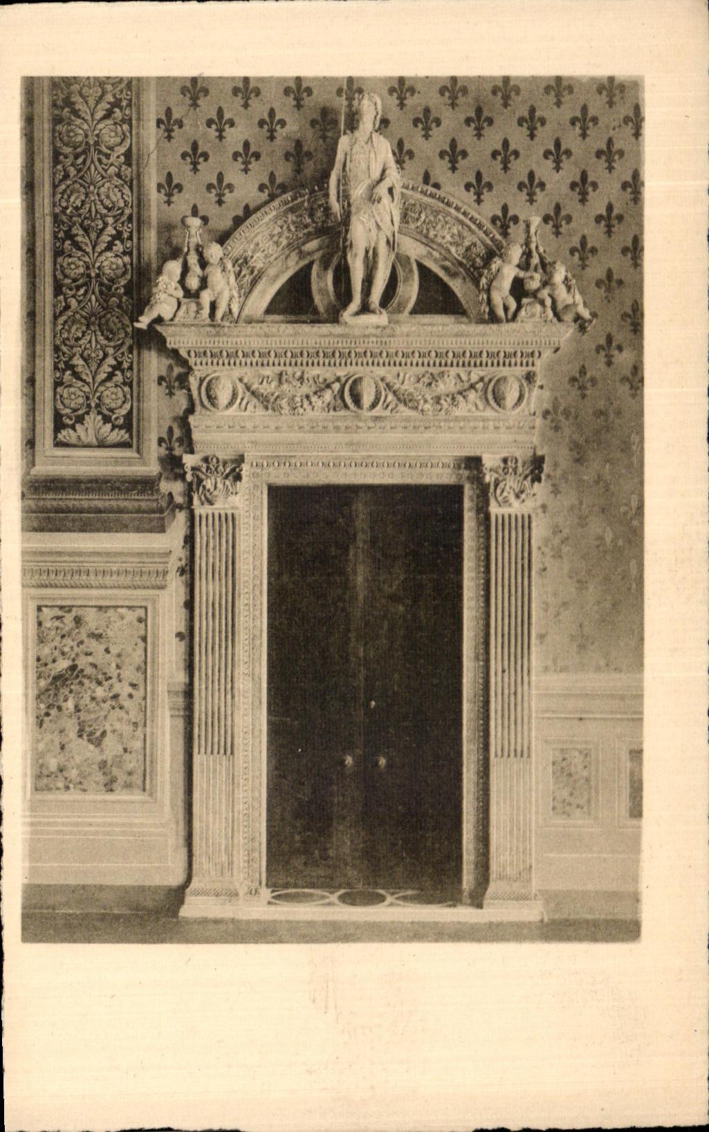 La POSTAL Firenze Palazzo Vocchio de la VENDIMIA lo llevo di Benedetto DA Majano