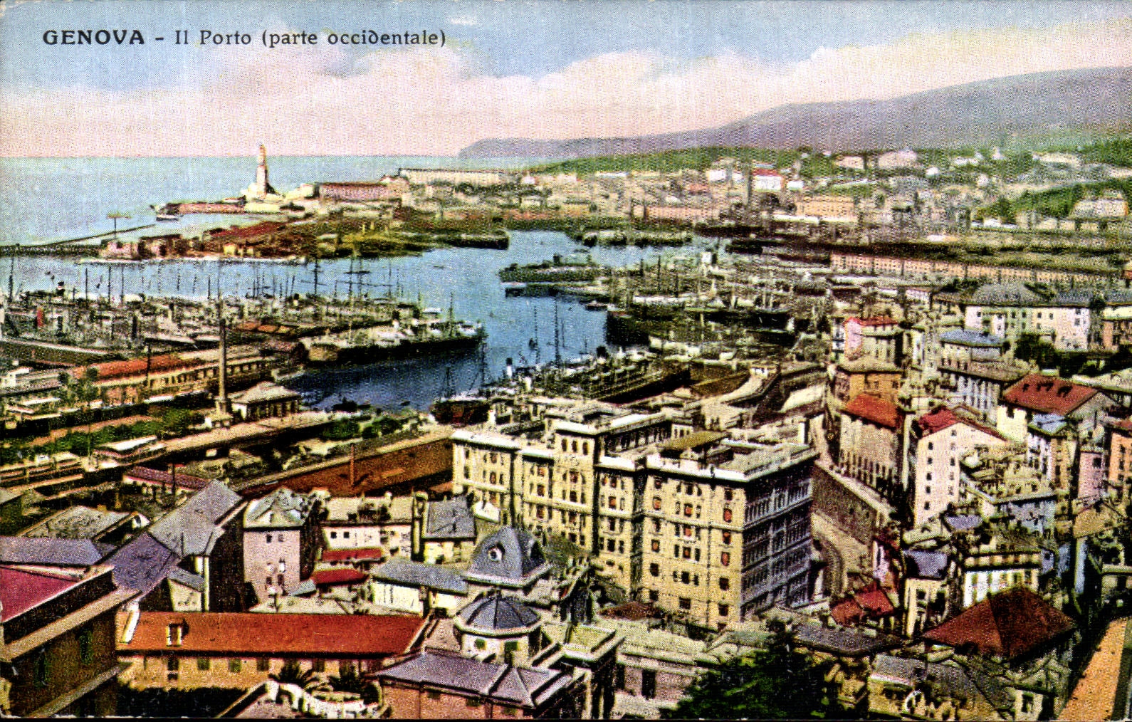 VINTAGE POSTCARD Genova It Oporto