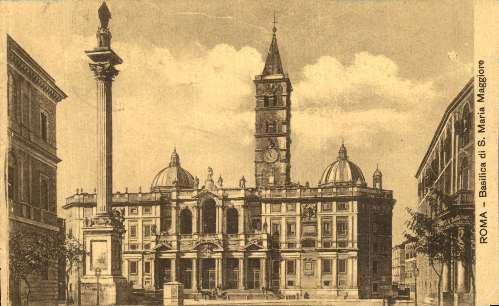 Basilica Maggiore de Roma de la POSTAL de la VENDIMIA