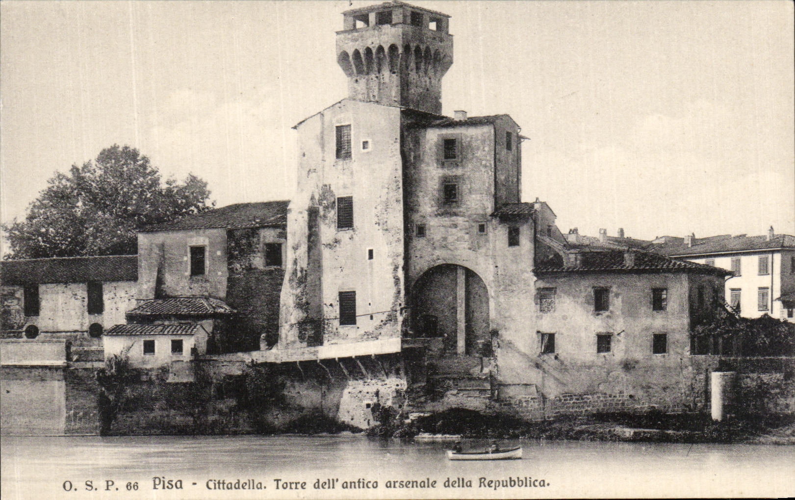 VINTAGE POSTCARD Rammed Pulpito Cittadella Torre LED antico arsenale della Repubblica