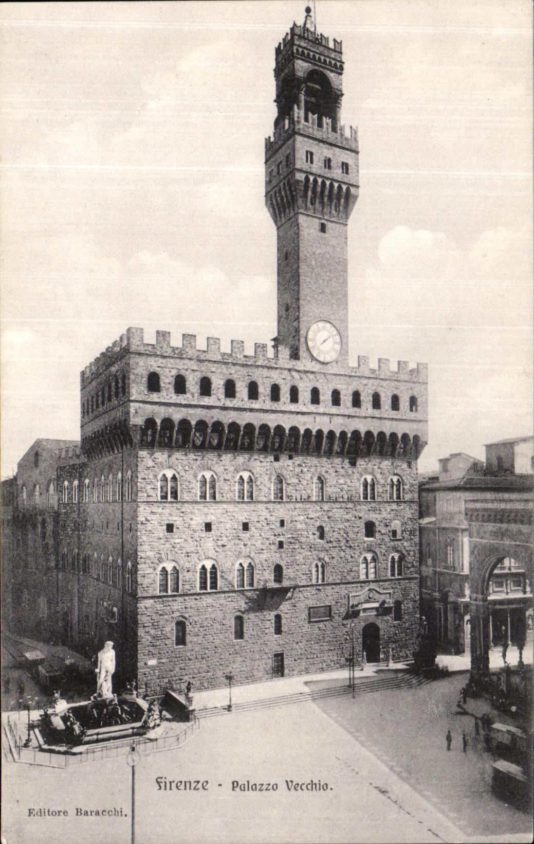 POSTAL Firenze Palazza Vecchio de la VENDIMIA