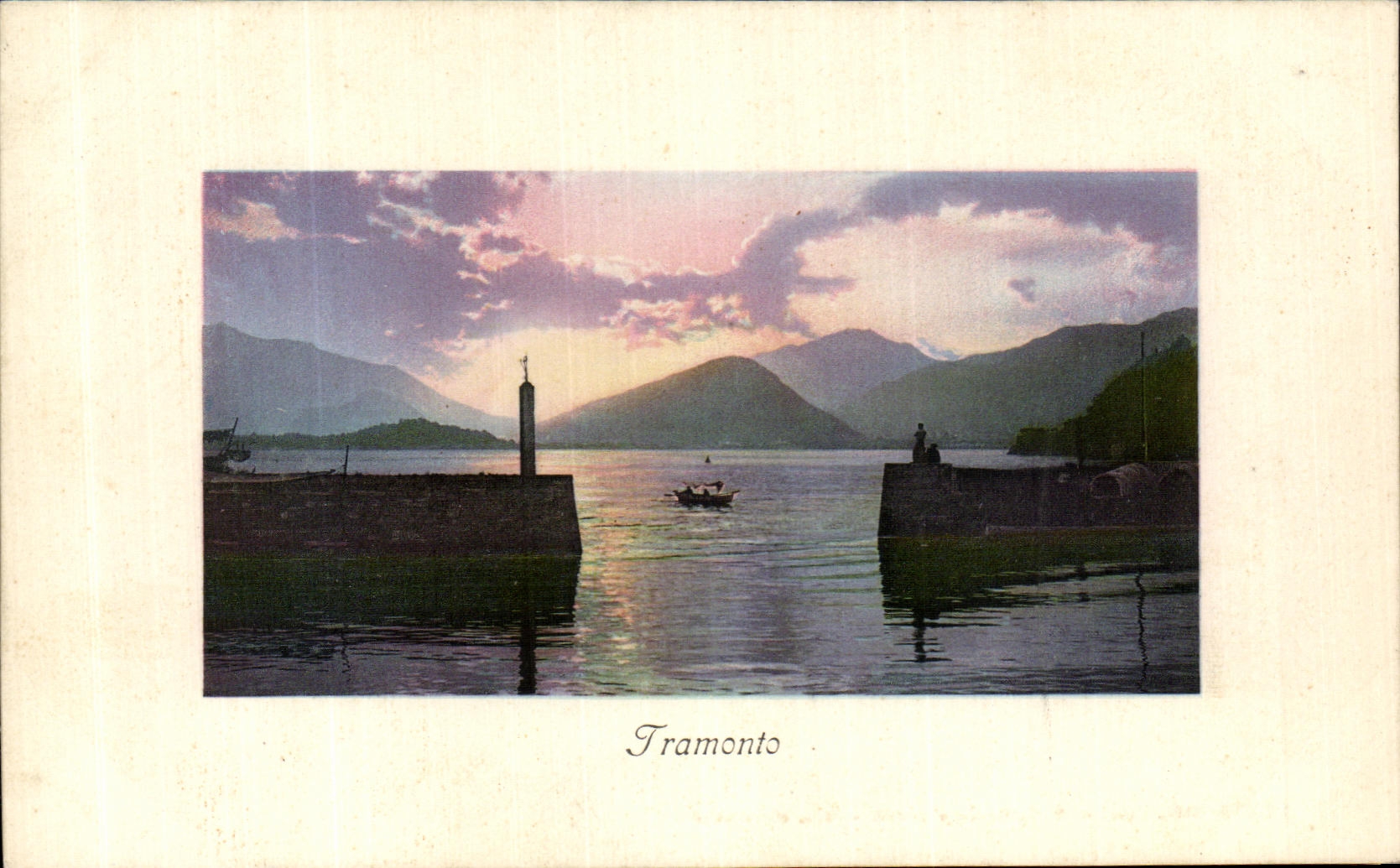 POSTAL Tramonto de la VENDIMIA