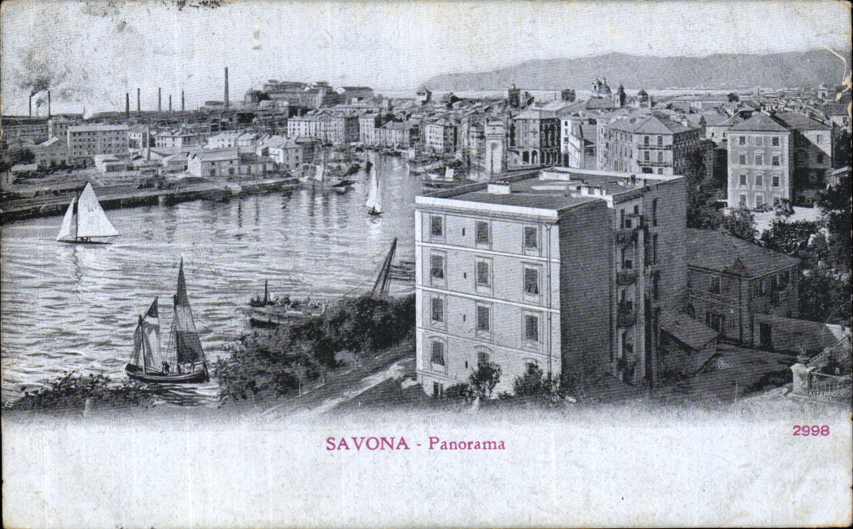 VINTAGE POSTCARD Panorama Soaped