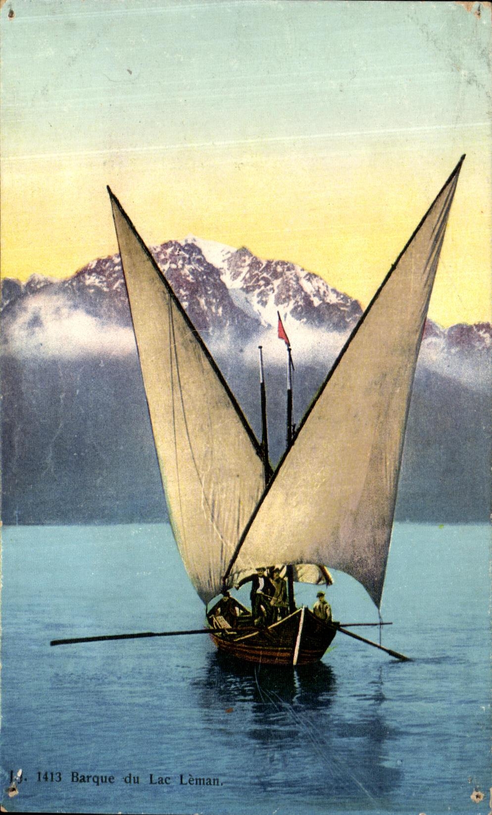 CPA Barques du Lac Leman Bateau