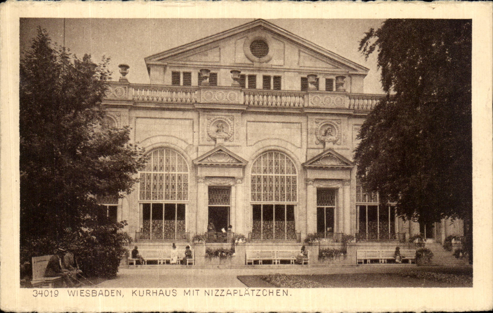 CPA Wiesbaden Kurhaus Mit Nizzaplatzchen 
