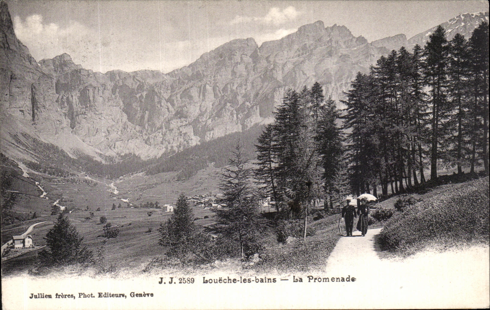 CPA Loueche les Bains Le Promenade Geneve