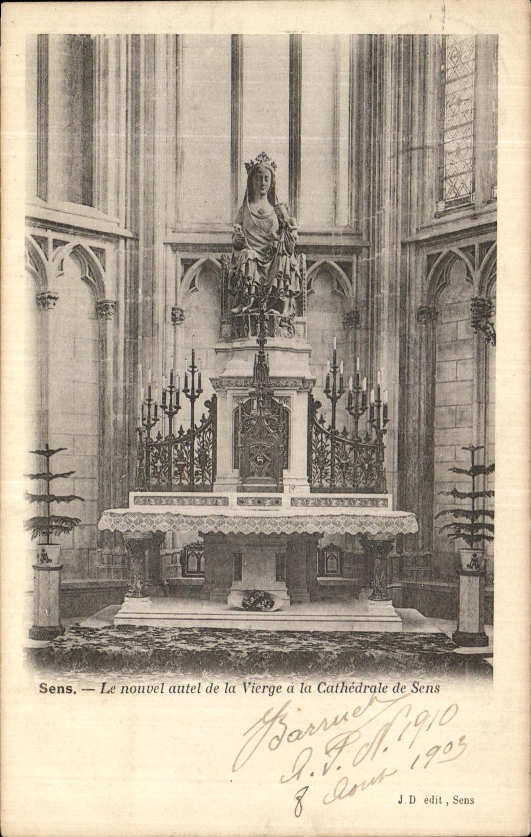CPA Sens Le nouvel Autel de la Vierge a la Cathedrale de sens