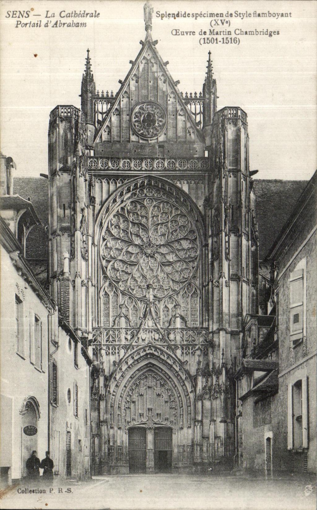 CPA Sens La Cathedrale Portail d Abrabam