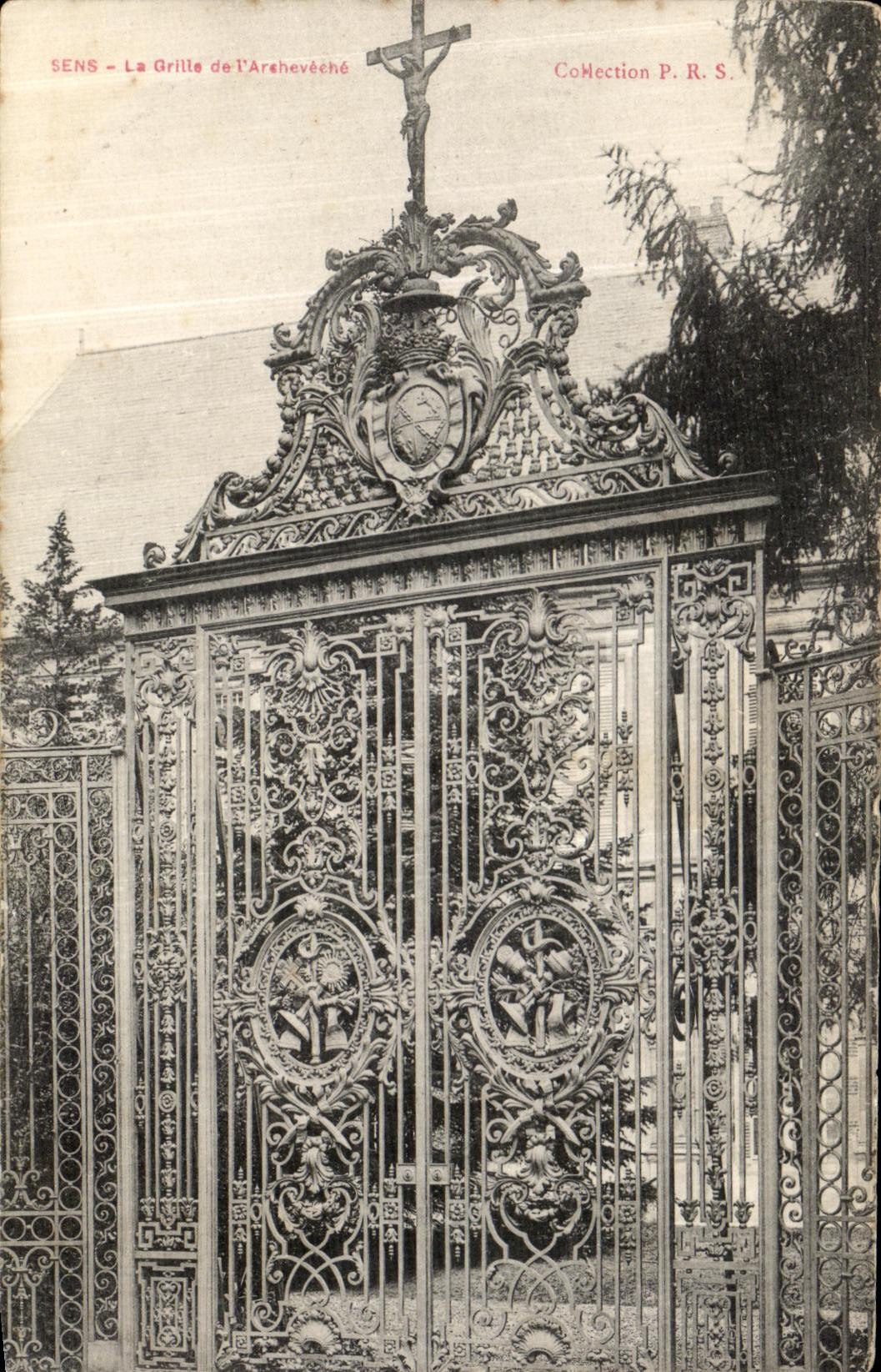 CPA Sens La Grille de L Archeveche