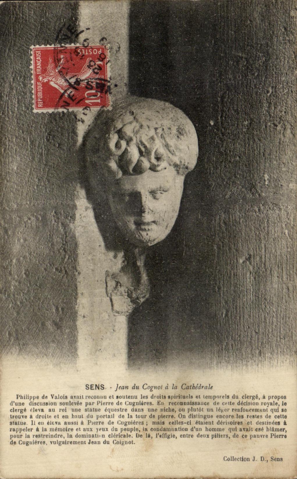 CPA Sens Jean du Cognot a la Cathedrale