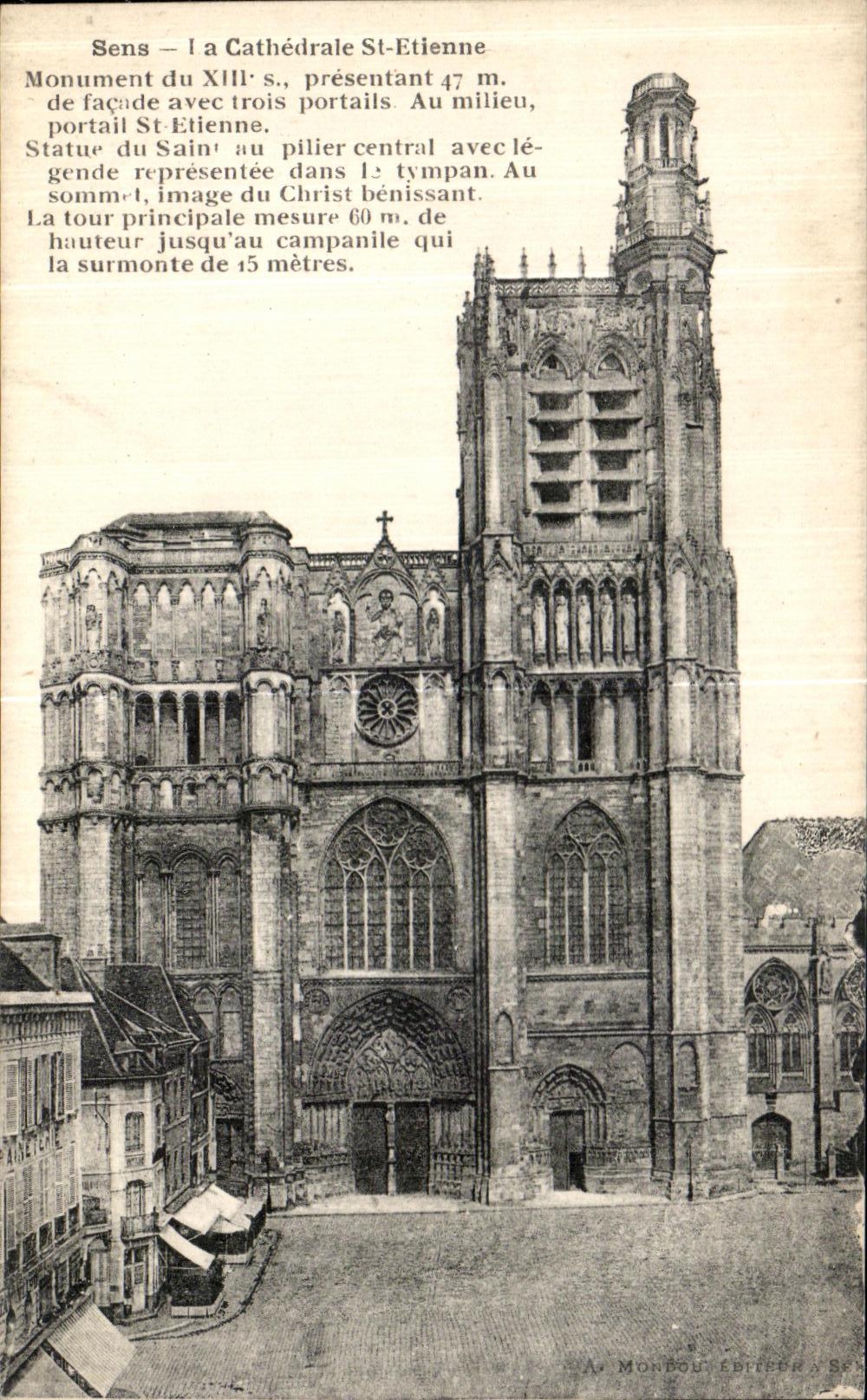 CPA Sens La Cathedrale St Etienne 