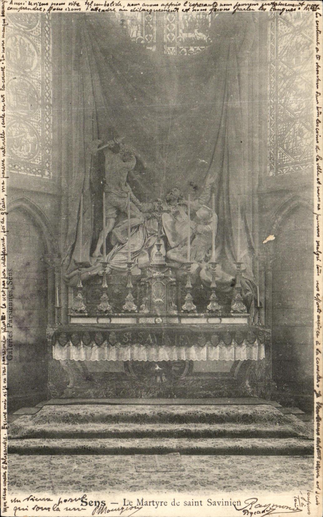 CPA Sens Le Martyre de Saint Savinien