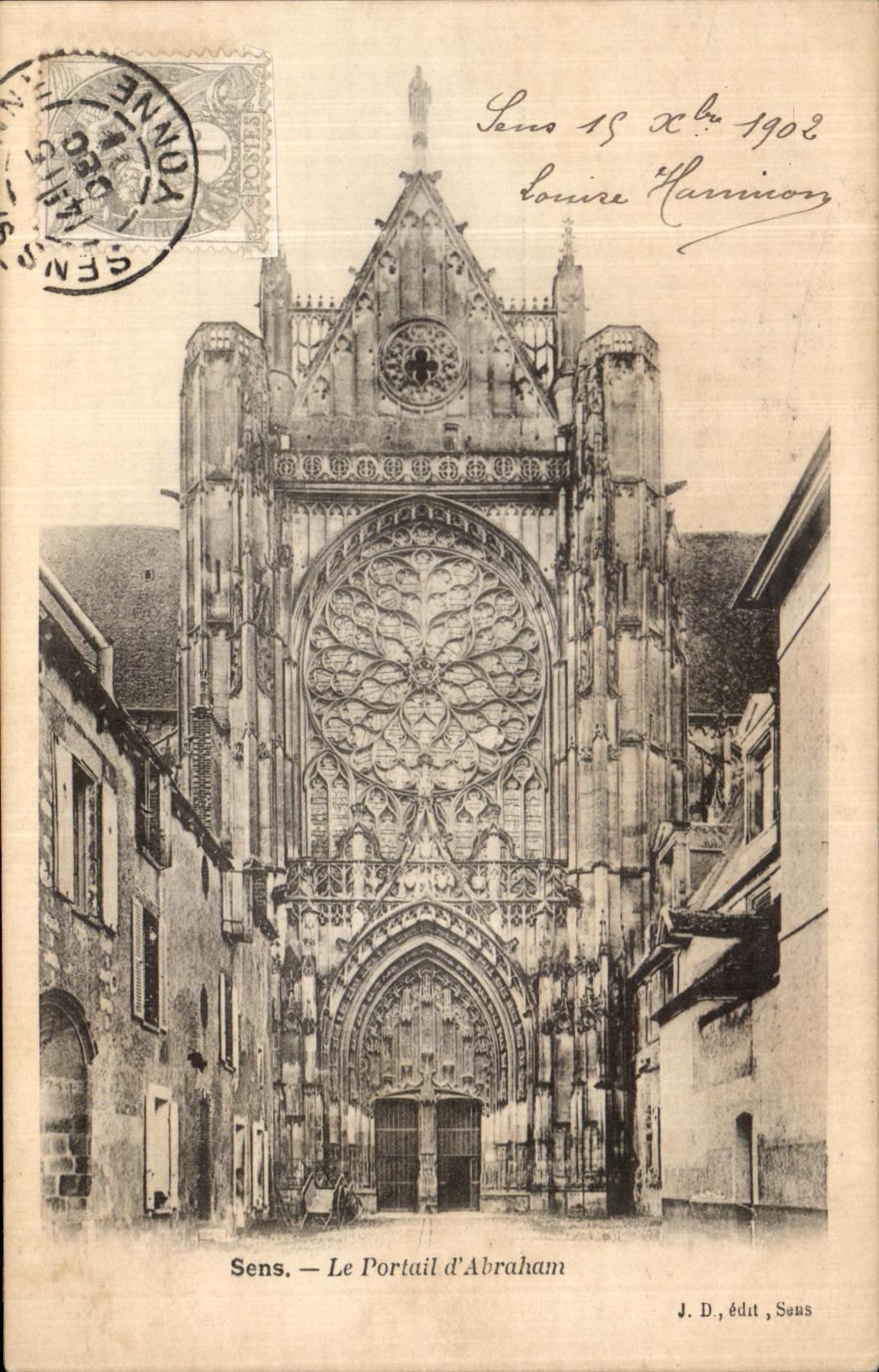 CPA Sens Le Portail d Abraham