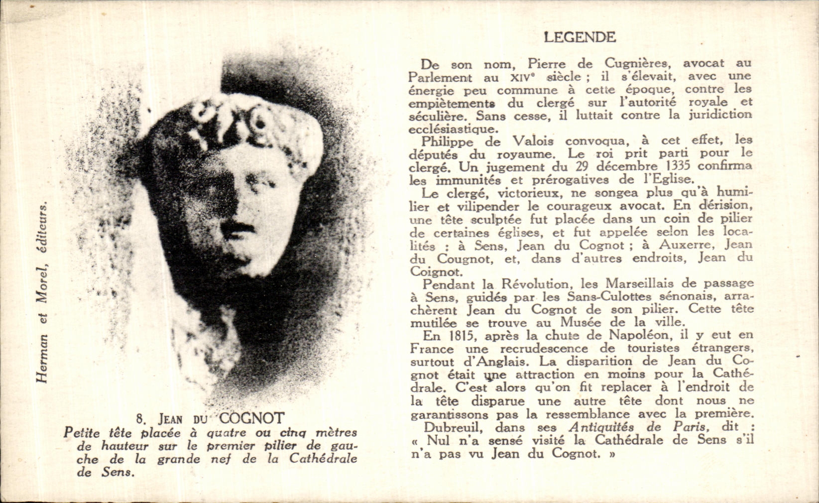 CPA Jean Du Cognot Sens