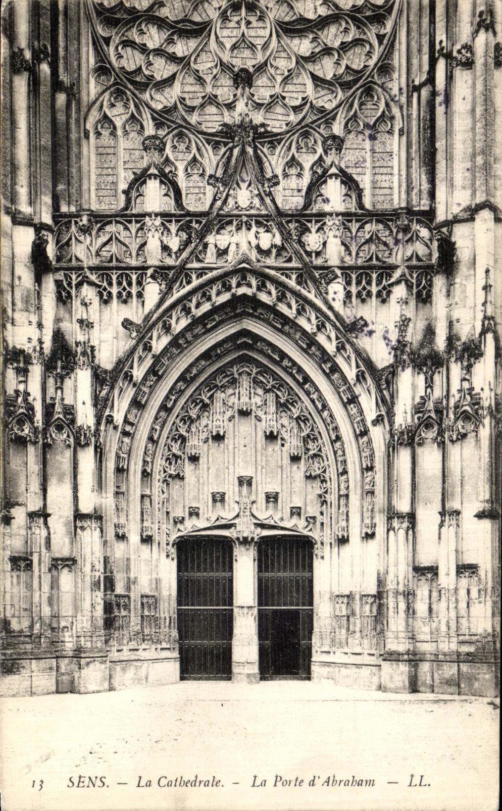 CPA Sens La Cathedrale la Porte d Abraham