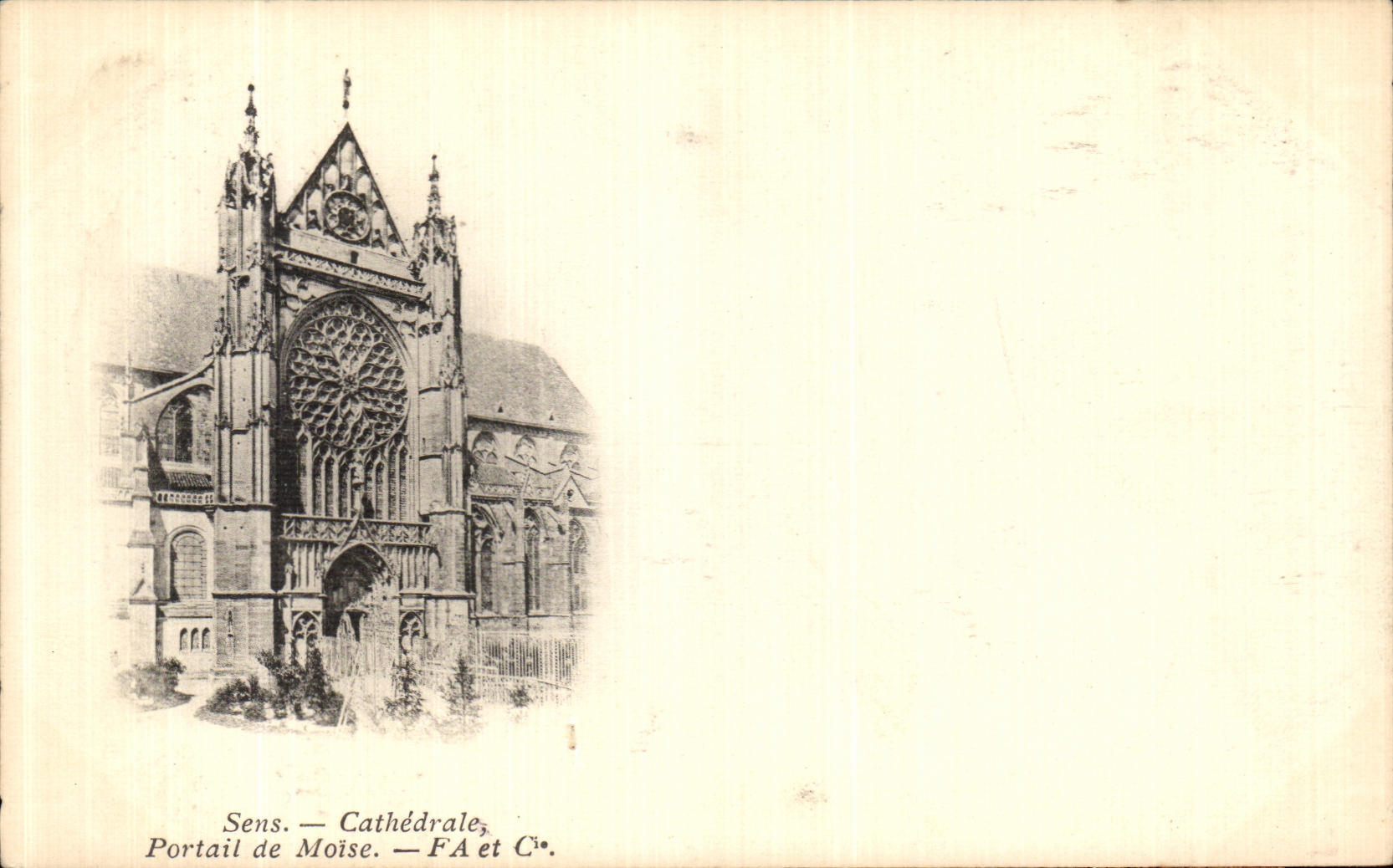 CPA Sens Cathedrale Portail de Moise