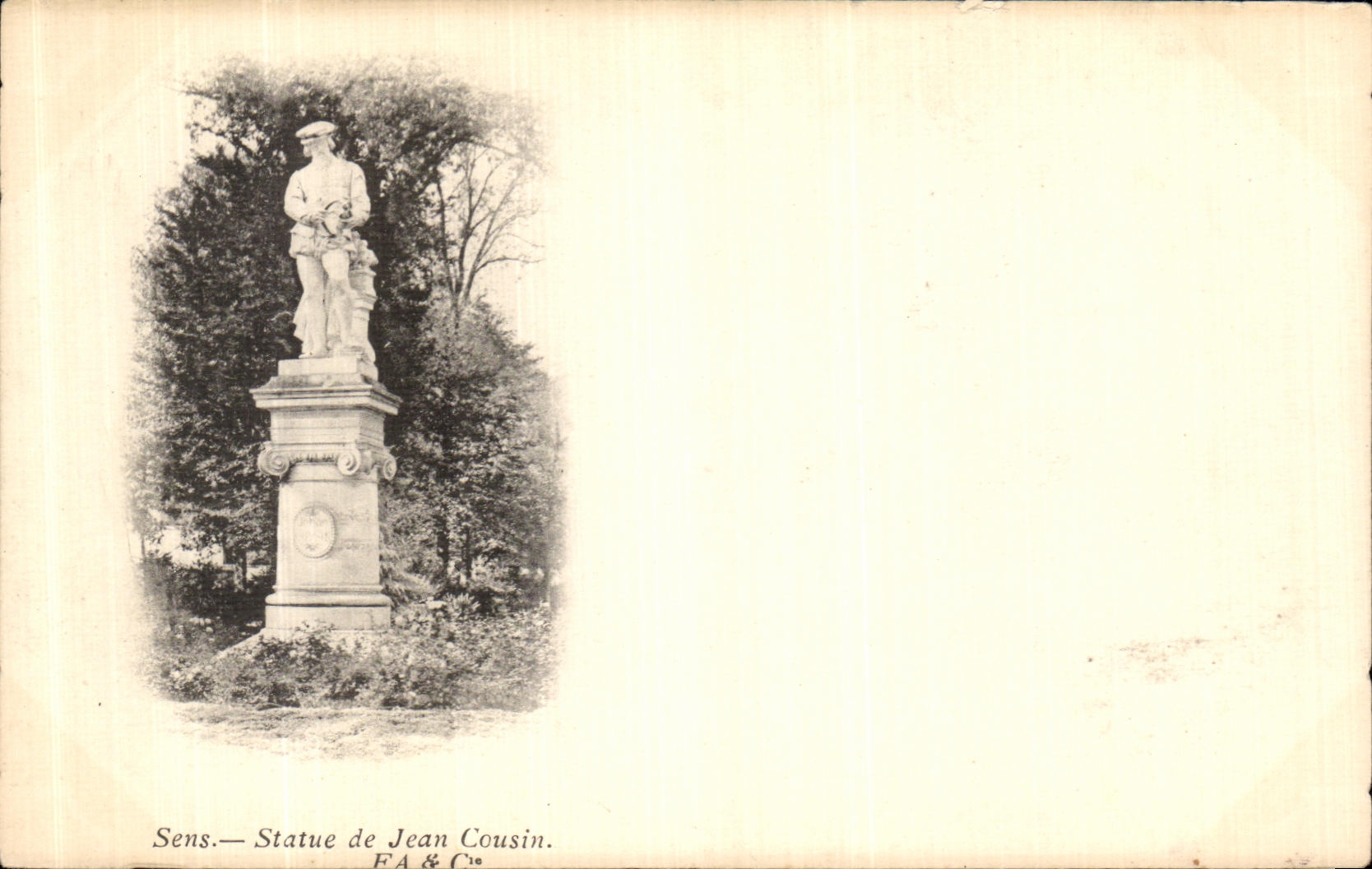 CPA Sens Statue de Jean Cousin