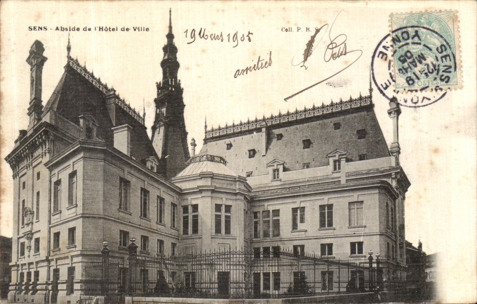 CPA Sens Abslde de L Hotel de Ville