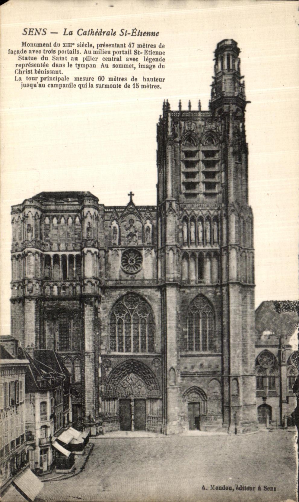 CPA Sens La Cathedrale St Etienne