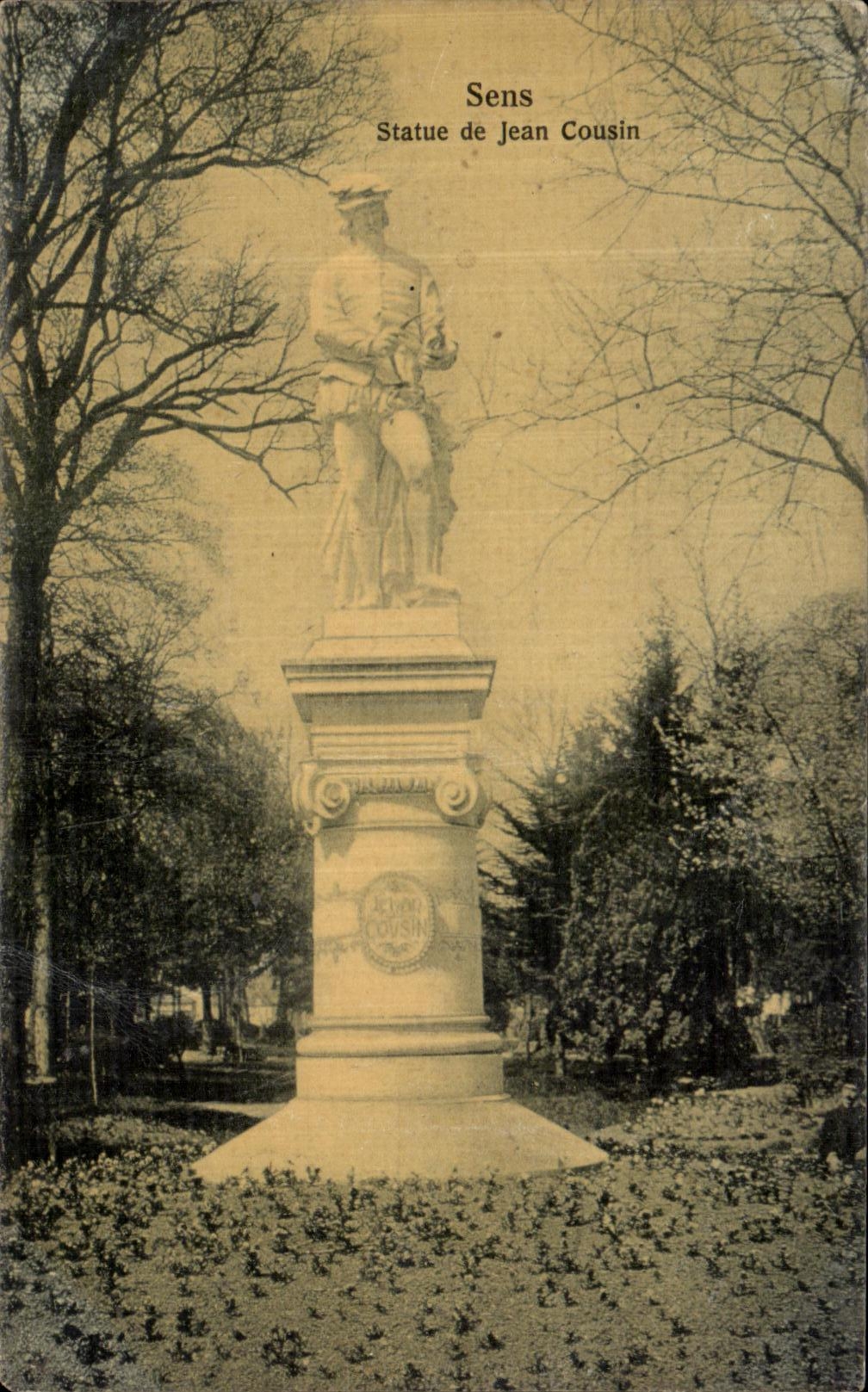 CPA Sens Statue de Jean Cousin