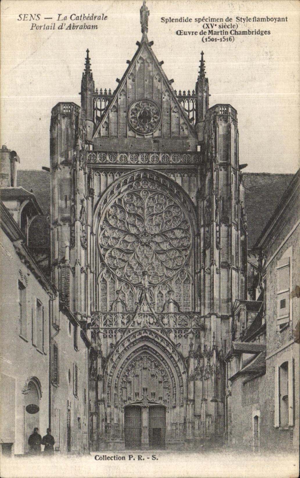 CPA Sens La Cathedrale Portail d Abraham