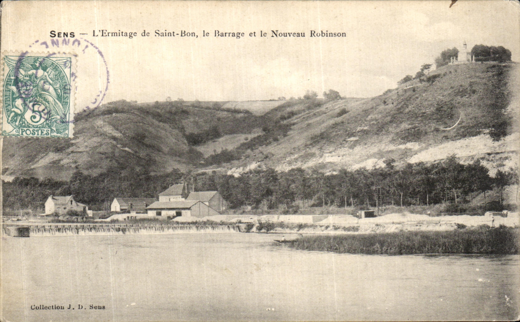 CPA Sens L Ermitage de Saint Bon le Barrage et Nouveau Robinson