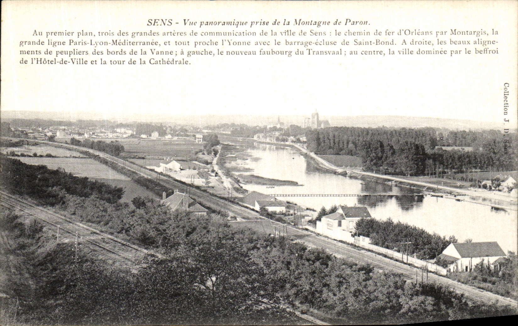 CPA Sens Vue Panoramique prise de la Montagne de Paron