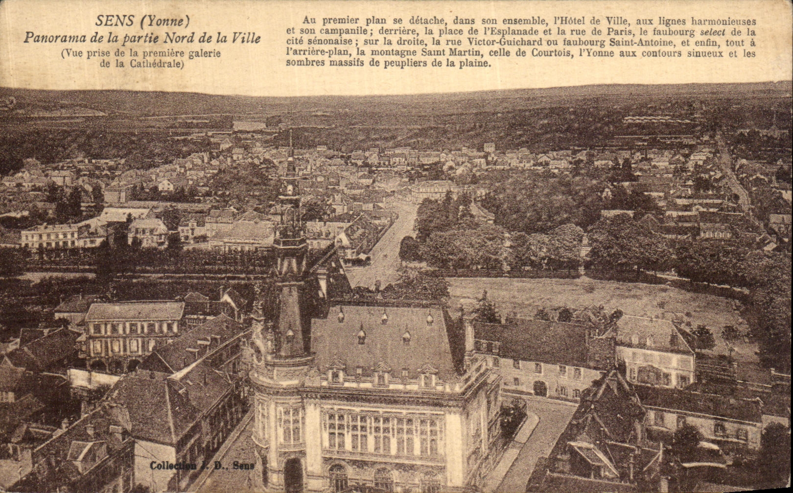 CPA Sens Vue Panorama de la partie Nord de la Ville