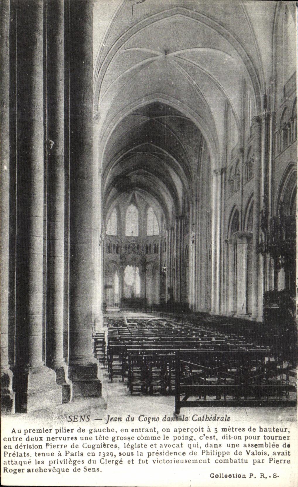 CPA Sens Jean du Cognon Cathedrale