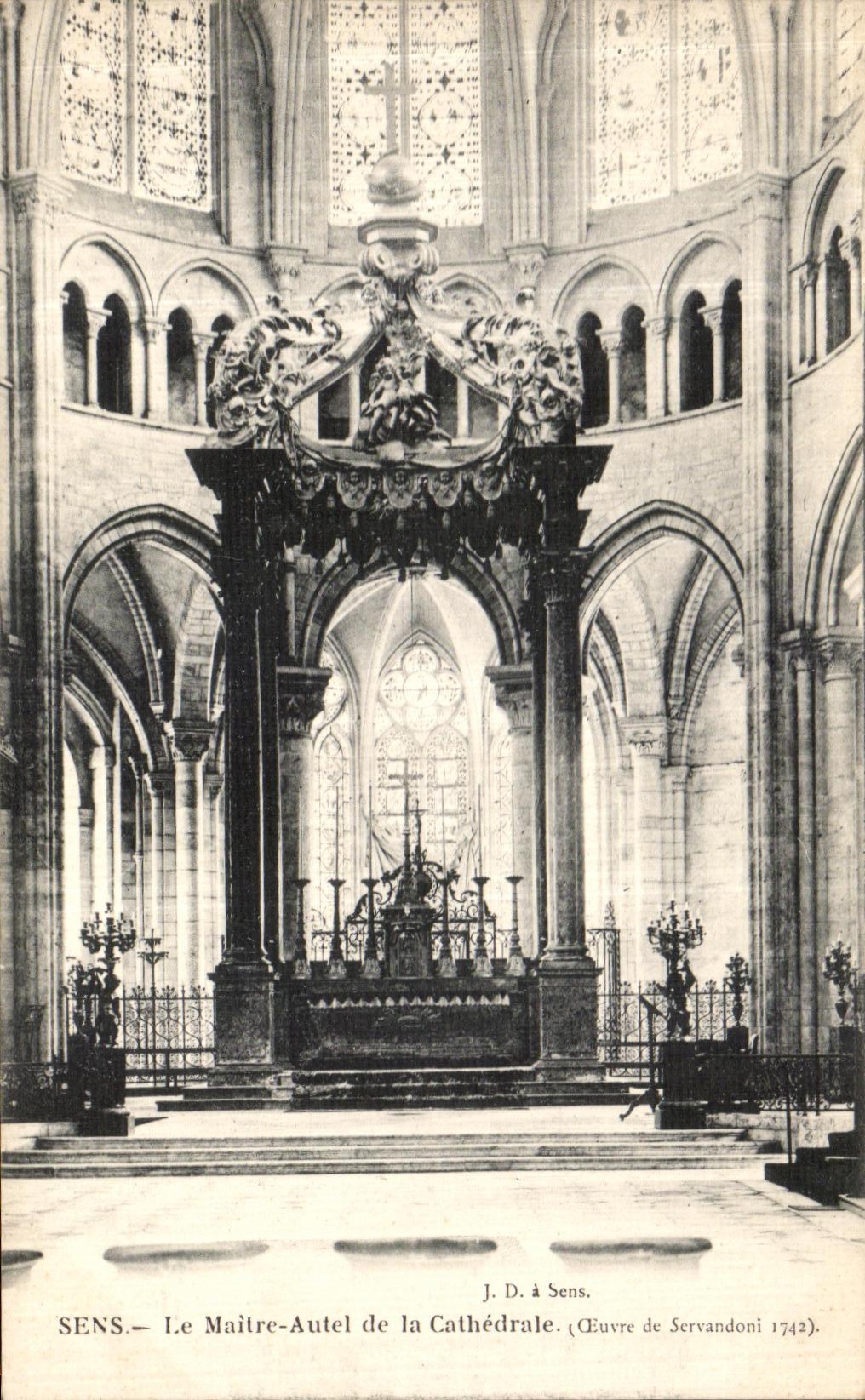 CPA Sens La Maitre Autel de la Cathedrale