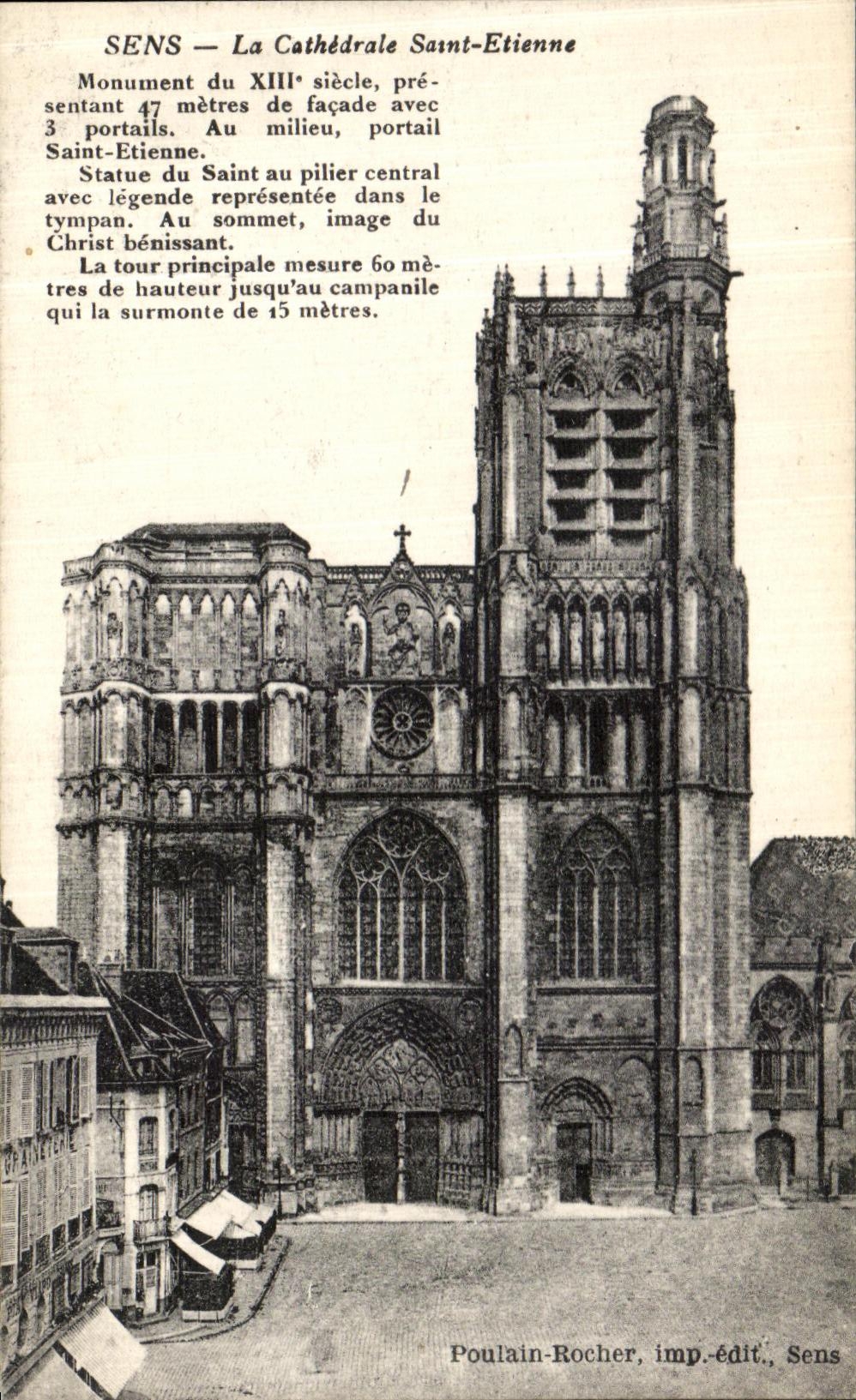 CPA Sens La Cathedrale Saint Entienne