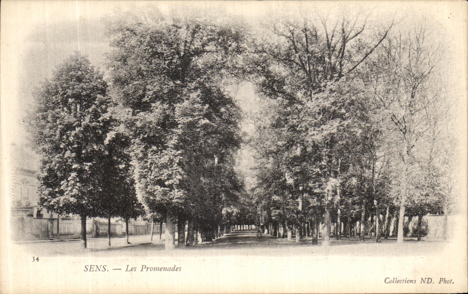 CPA Sens Les Promenades