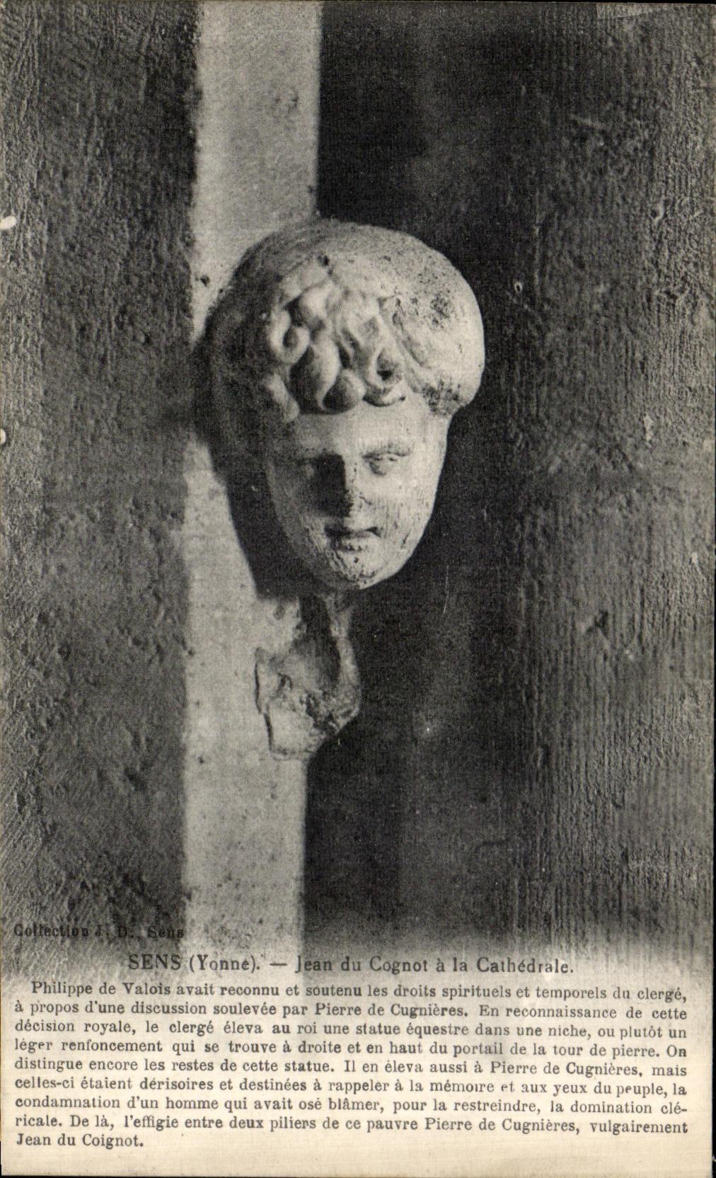 CPA Sens yonne Jean du Cognot a la cathedrale